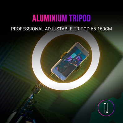 Aro de Luz Professional Mars Gaming MGRING 10.2 ''