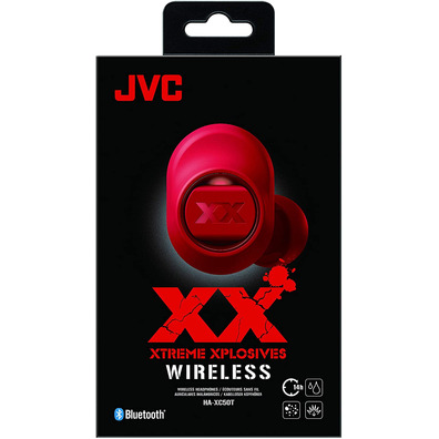 Red Bluetooth JVC HA-XC50T Headphones