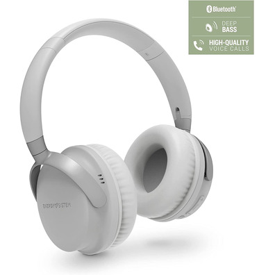 Bluetooth Micro Energy Sistem Style 3 Stone Grey Headphones