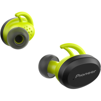 Pioneer SE-E9TW Bluetooth Headphones with Yellow Charging Case