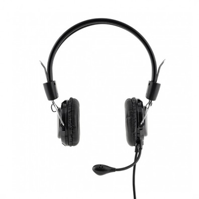 Headphones with Bluestork MC201 Black microphone