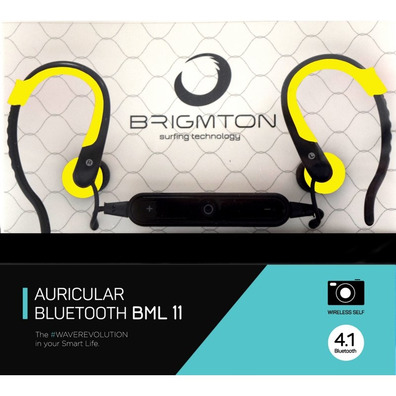 Brigmton Bluetooth earphones BML-11-AM Yellow