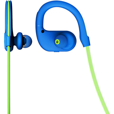 Energy Sister Running 2 Green Neon Sports Headphones