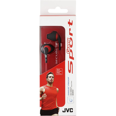 JVC Gummy Sport HA-EN10 Black Headphones