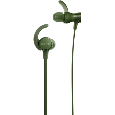 Sony MDR-XB510ASG Sports Headphones with Green Microphone