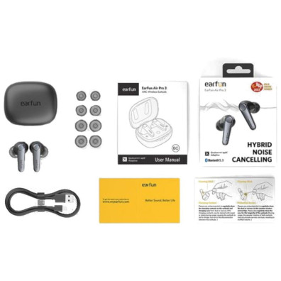 Eargun Air Pro 3 ANC (Wireless Load) Black
