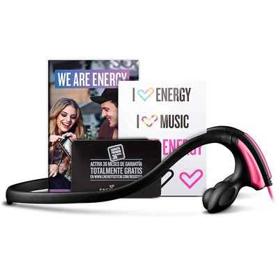 Energy Sistem Running Two Black/Pink Headphones