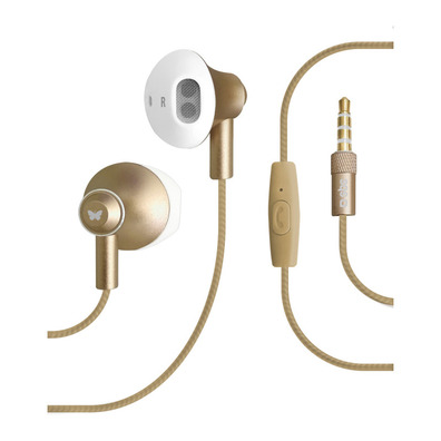 Shiny stereo earphones SBS Gold