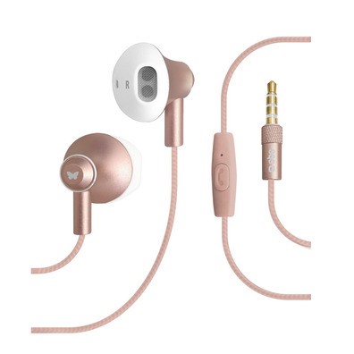 Shiny stereo earphones SBS Pink