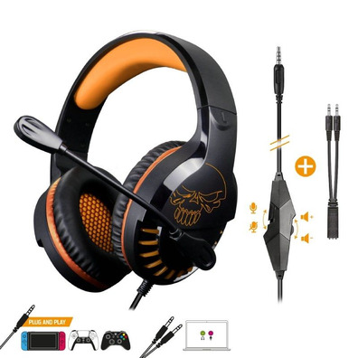 Gaming Headphones with Microphone Spirit of Gamer PRO-H3 MultiPlatform Edition Jack 3.5 Orange