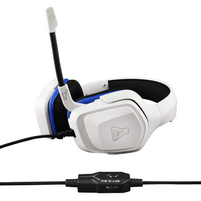 Gaming Headphones The G-Lab Cobalt White Multiplatform