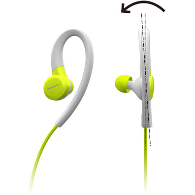 Pioneer SE-E6BT Bluetooth Yellow Sports Headphones