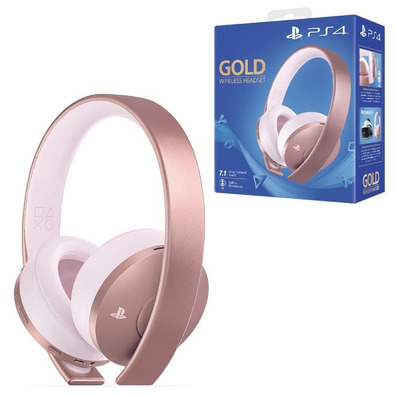 Headset Wireless Sony 7.1 Rose Gold PS4/PC/Mac