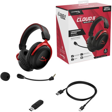 Kingston HyperX Cloud II HHSC2X-BA-RD/G Black/Red Headphones