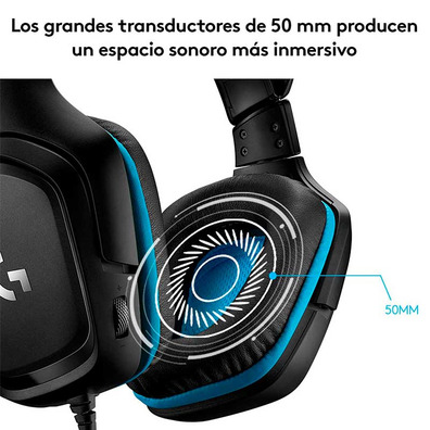 Logitech G432 7.1 headphones with USB / Jack 3.5 Black Microphone