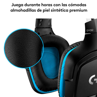Logitech G432 7.1 headphones with USB / Jack 3.5 Black Microphone