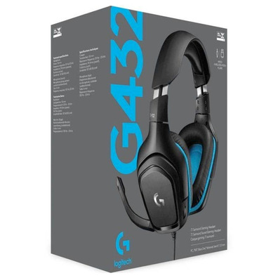 Logitech G432 7.1 headphones with USB / Jack 3.5 Black Microphone