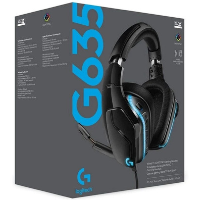 Logitech G635 USB/Jack 3.5 Black Headphones