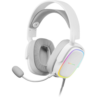 Mars Gaming MHAXW White RGB Headphones