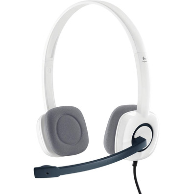 Micro Logitech H150 Coconut White Headphones