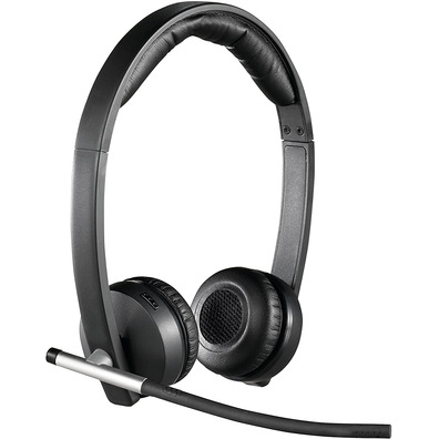 Micro Logitech H820E Dual Wireless Black Headphones