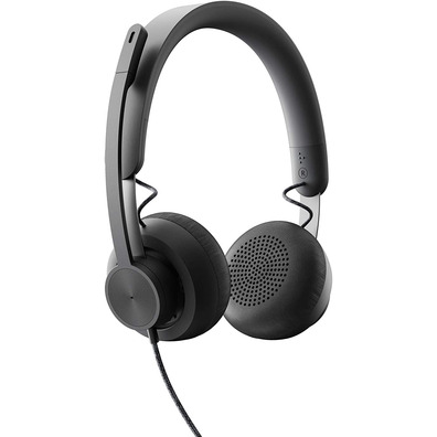 Micro Logitech Zone Wired Black Headphones