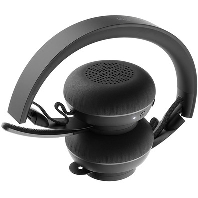 Micro Logitech Zone Wireless Black Headphones