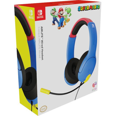 PDP Airlite Wired Headset Super Mario Headphones (Switch/Lite/OLED)