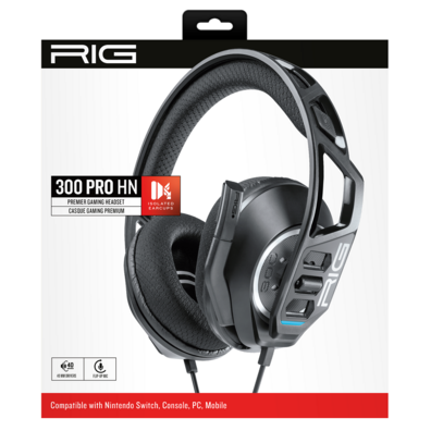 RiG Premier Gaming 300 Pro HS Black Switch Headphones