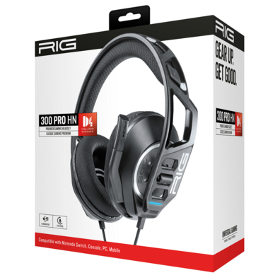 RiG Premier Gaming 300 Pro HS Black Switch Headphones