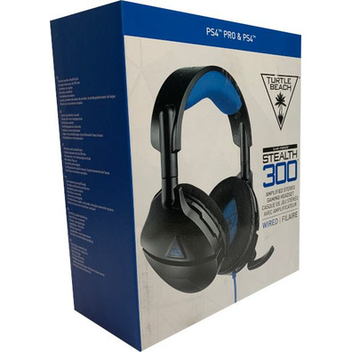 Headphones Turtle Beach Wired Gaming Stealth 300 Black PS5/PS4