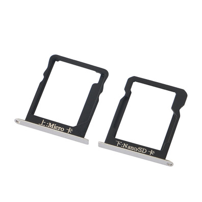 Micro SIM Card Tray+Nano SIM/SD Card Tray for Huawei Mate 7 White