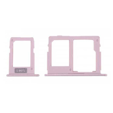 Dual SIM Card Tray Samsung Galaxy J3/J5 /J7 (2017) Pink