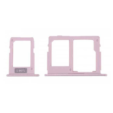 Dual SIM Card Tray Samsung Galaxy J3/J5 /J7 (2017) Pink