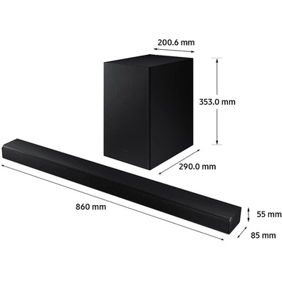 Sound Bar with Bluetooth Samsung HW-A550 410W 2.1