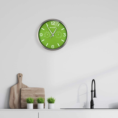 Bresser DFC Clock Thermohigrometer Mytime Green
