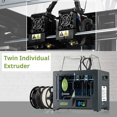 Bresser 3D Printer Double Extrusor T-Rex 2