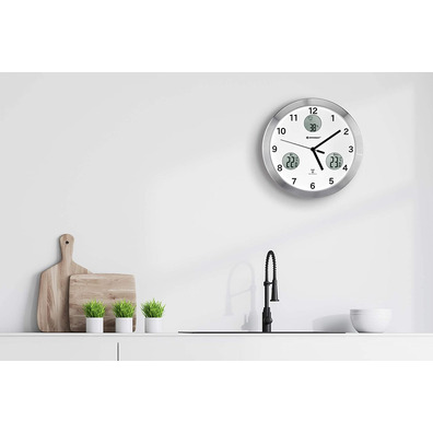 Bresser Pared Watch MyTime IO 30cm White