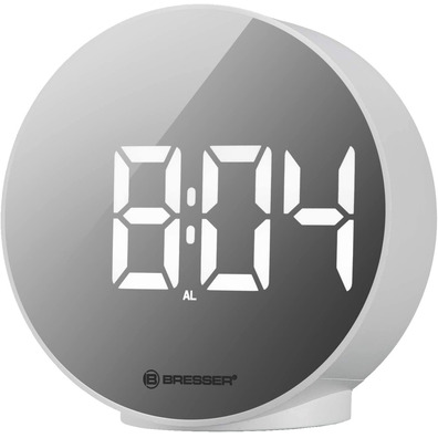 Bresser Clock Alarm Clock Mytime Echo FXR White