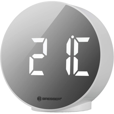 Bresser Clock Alarm Clock Mytime Echo FXR White