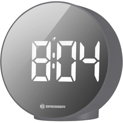 Bresser Clock Alarm Clock Mytime Echo FXR Gray