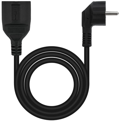 Black 2m Nanocable Elongated Power Cord