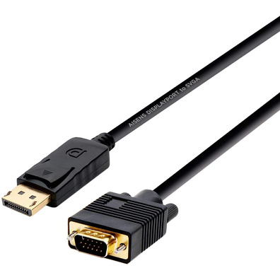 Displayport M to VGA M Aisens 2M Cable
