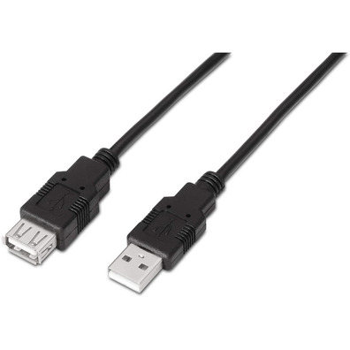 USB (A) USB Extender Cable (A) 2.0 Aisens 3m Black