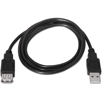 USB (A) USB Extender Cable (A) 2.0 Aisens 3m Black