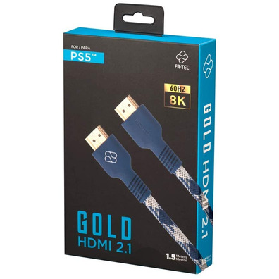 HDMI 2.1 Cable for Playstation 5 1.5 m FR-TEC Gold