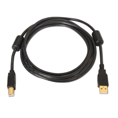 USB 2.0 Aisens A101-0009 USB (M) to USB (M) 2m Black Printer Cable