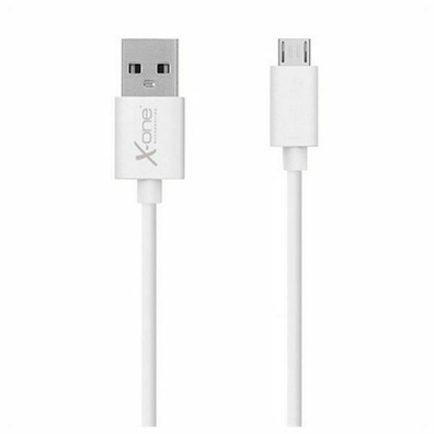 Flat Cable Micro USB X-One White