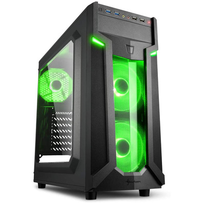 ATX Sharkoon VG6-W RGB ATX/MicroATX/Mini-ITX Green Box