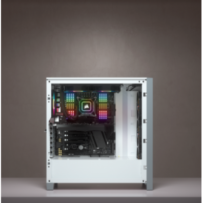 Corsair ICUE Box 4000X RGB Tempered Glass White